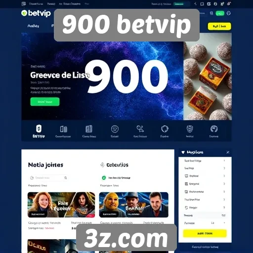 Avaliação da interface do site 900 betvip